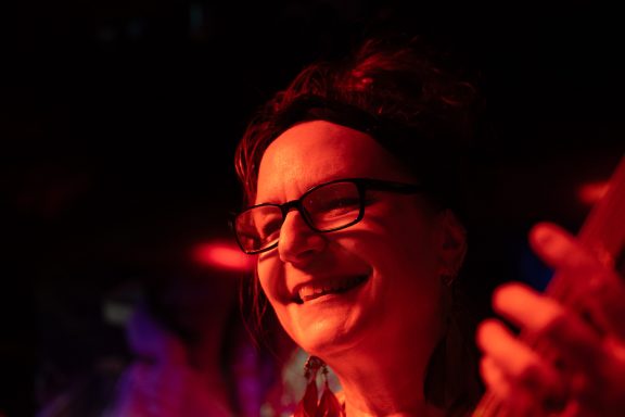 Annette Rosch am Bass